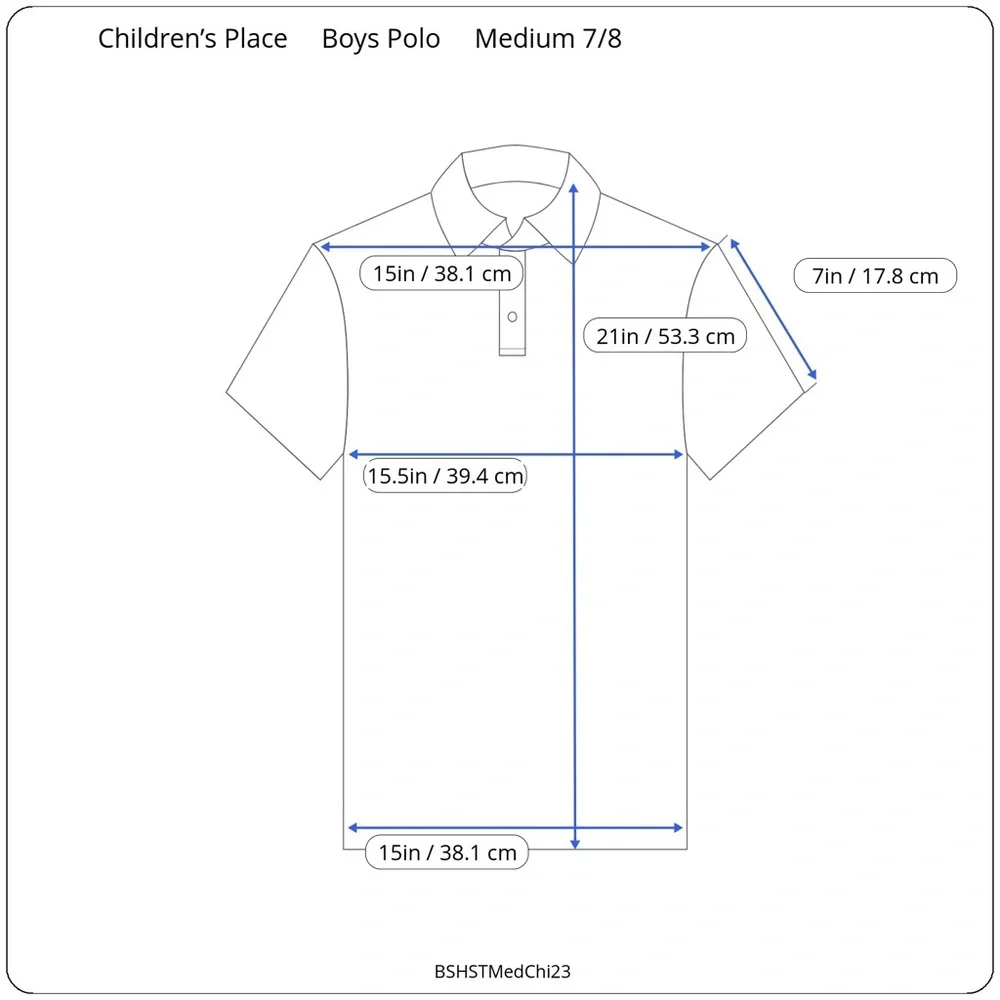 Children’s Place Boys Short Sleeve Polo Shirt - Picture 6 of 6